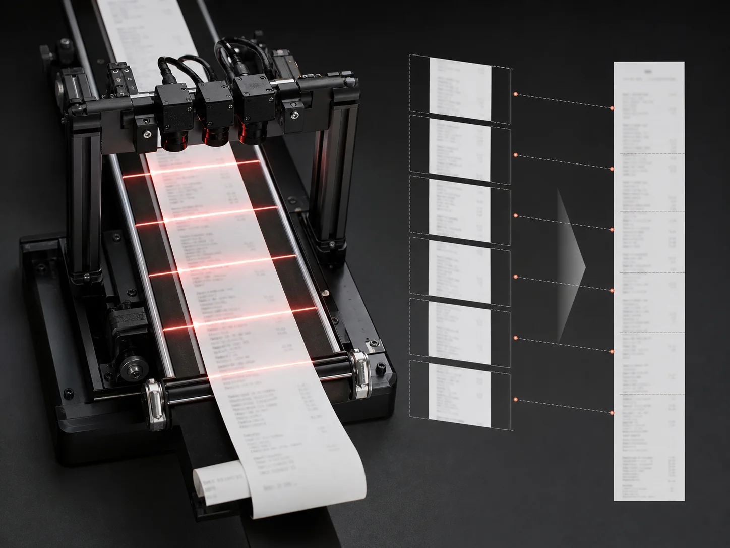 Abstract system visual for Intelligent Bill Scanning Solution