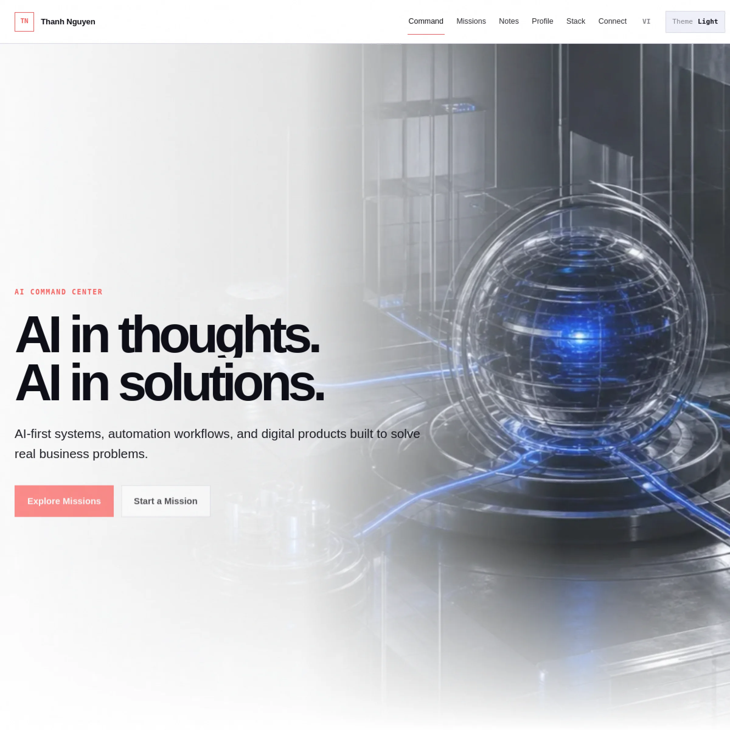 thanhnn.dev Portfolio live website