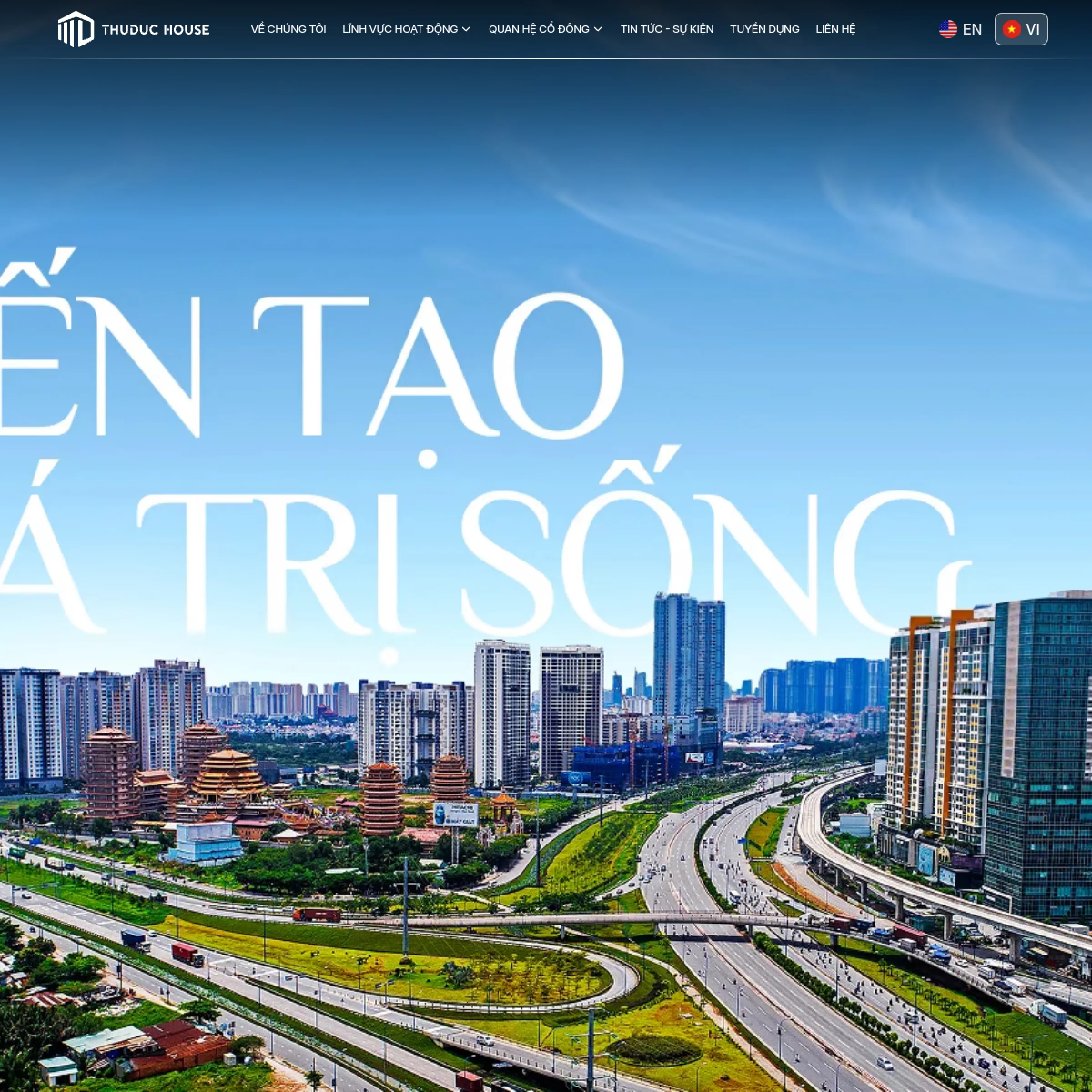 Thuduc House Corporate Platform live website